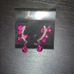 Jim Ball Pink Pageant/Prom Earrings